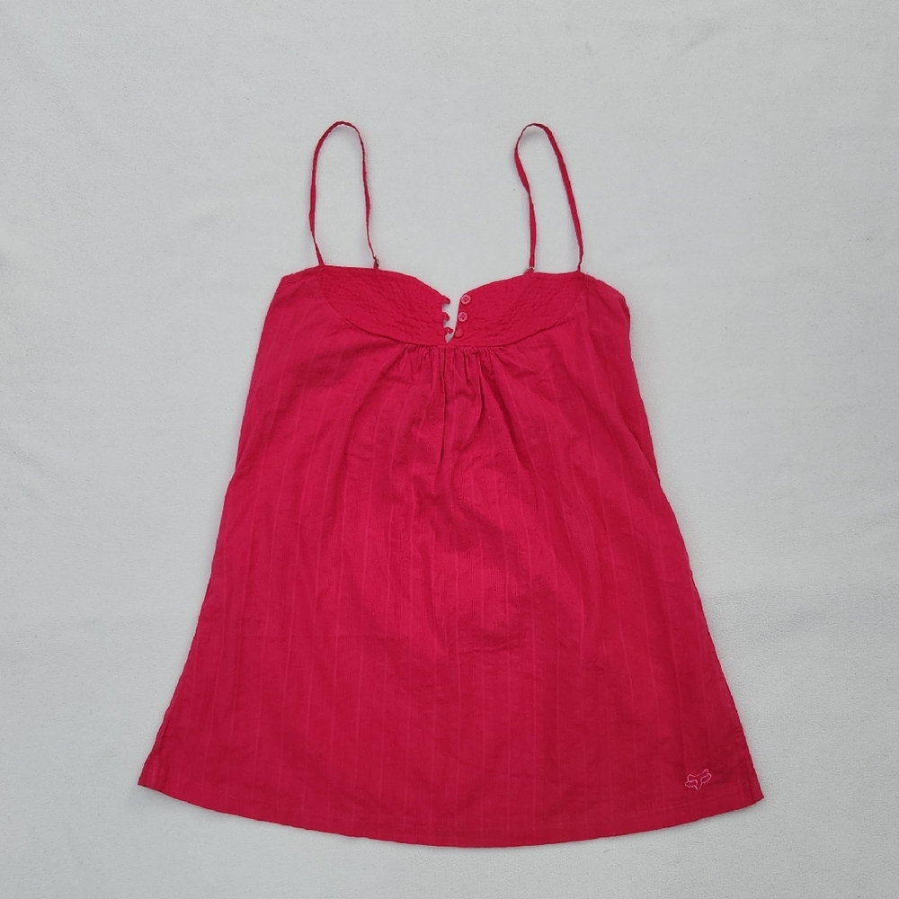 ​Fox Girls Hot Pink Boho Strappy Camisole Top Sz M